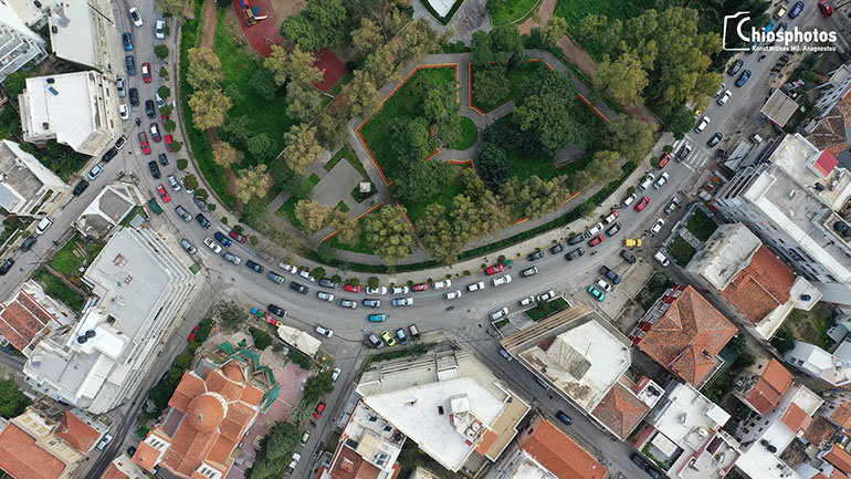 Αυτοκινητοπορεία στη Χίο κατά της νέας δομής προσφύγων